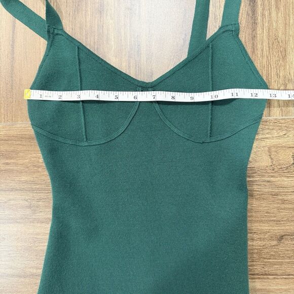 Abercrombie & Fitch Forest Green Strap Petite Women Dress Size Xsmall - Picture 8 of 10